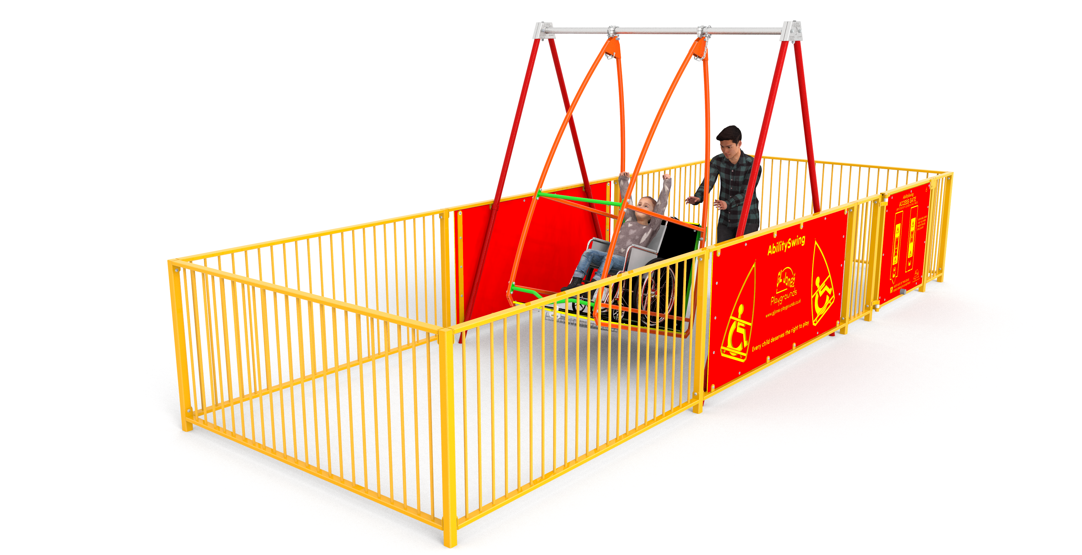 AbilitySwing with Enclosure - Wheelchair Swing